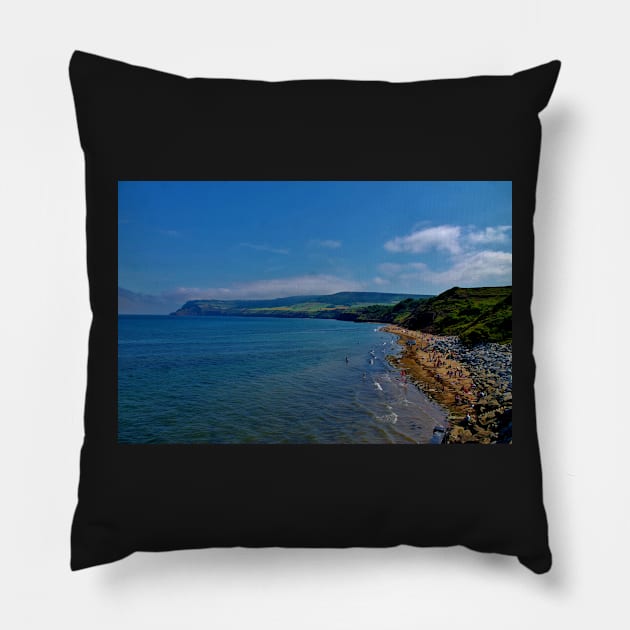 Robin Hoods Bay Pillow by Ladymoose