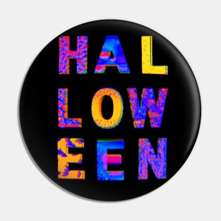 HALLOWEEN Scary Spooky Goopy Letters Pin