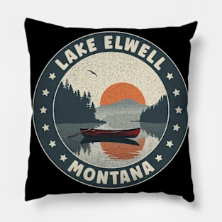 Lake Elwell Montana Sunset Pillow