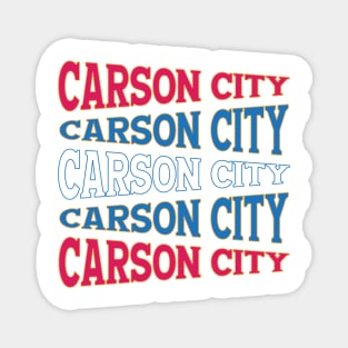 TEXT ART USA CARSON CITY Magnet