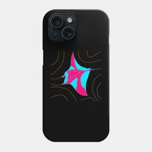 Reef manta (Mobula alfredi) Phone Case