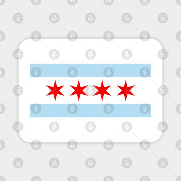 Chicago Flag Magnet by somekindofguru