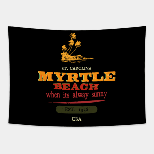 Myrtle Beach Retro Vibes South Carolina Tapestry