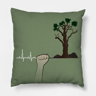 lonely tree Pillow