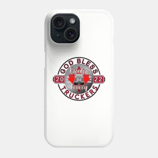 GOD BLESS THE TRUCKERS - MANDATES MUST GO - FREEDOM CONVOY 2022 Phone Case