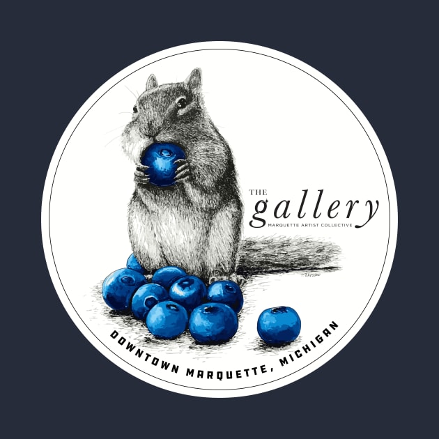 Blueberry Chipmunk by Marquette Artist Collective