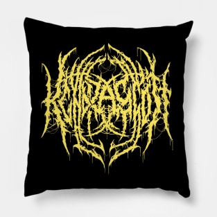 Fashion Jewelry (Bling Bling Yellow) - Death Metal Logo Pillow