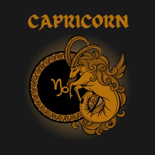 Capricorn Goat Gothic Style T-Shirt