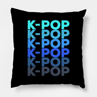 K-POP blue repetition from WhatTheKpop Pillow