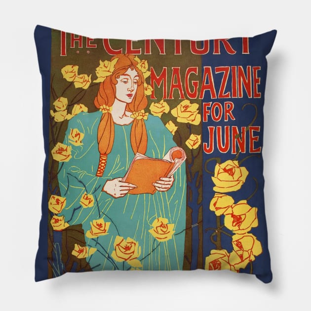 Century Magazine Cover Pillow by UndiscoveredWonders