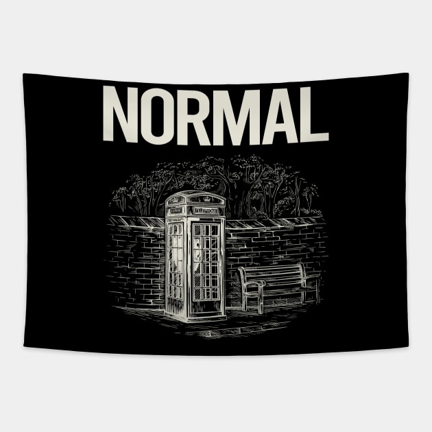 Vintage Phone Booth Normal Tapestry by rosenbaumquinton52