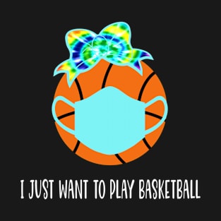 Funny Cute Quarantine Basketball Gift for Girls T-Shirt