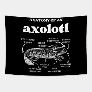 Anatomy of an axolotl axolotls lover Tapestry