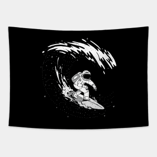 Surfing Astronaut Tapestry