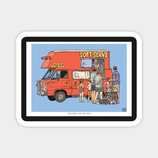 Softserve Ice cream Van Magnet