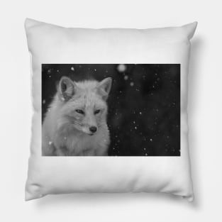 White Fox Pillow