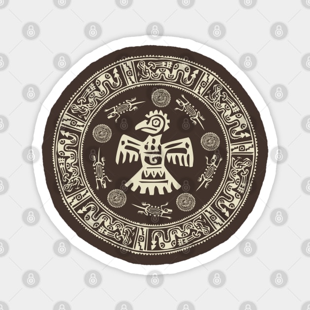 Mayan Gliph Magnet by Sauher