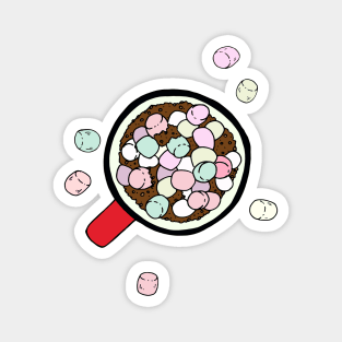 Hot cocoa with marshmallows Magnet