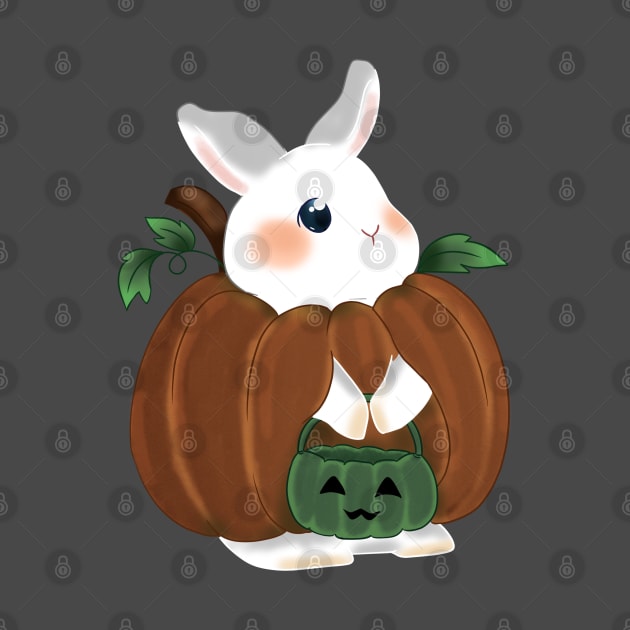 White Rabbit Pumpkin Spice Costume _  Bunniesmee Halloween Edition by GambarGrace