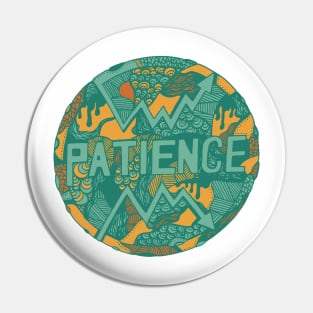 Mountain Green Circle of Patience Pin