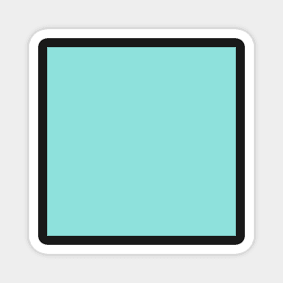 Back to School Solid Color: Cyan Blue Magnet