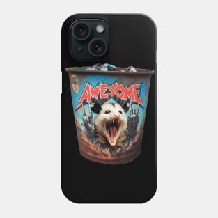 Awesome possum garbage can Phone Case