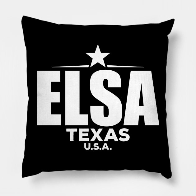 Elsa Texas Pillow by LocationTees