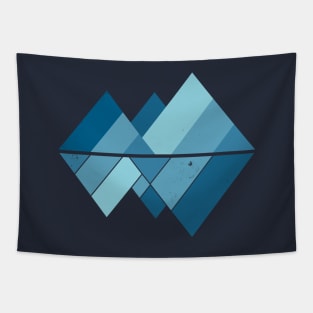 Retro Mountains Tapestry