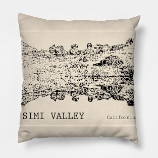 Simi Valley California Pillow