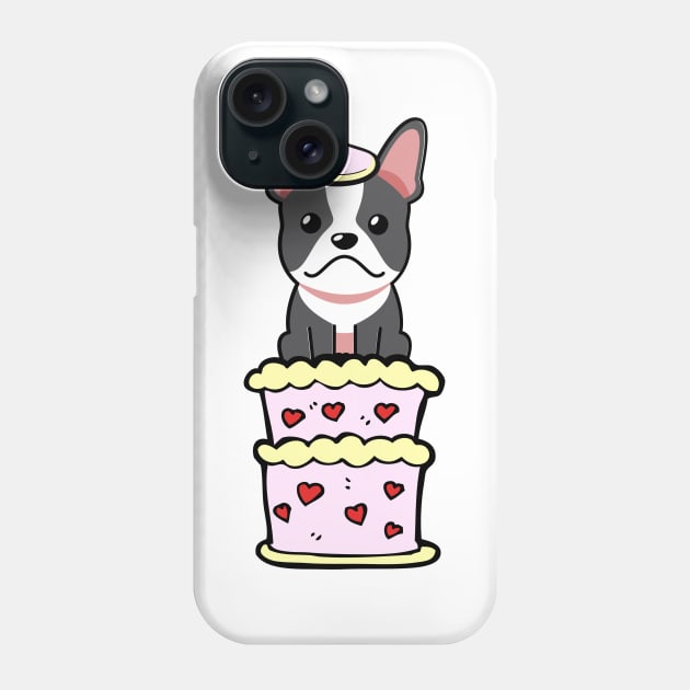 French bulldog Jumping out of a cake Phone Case by Pet Station