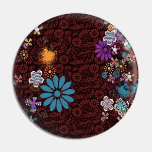 Colorful mix flowers Pin