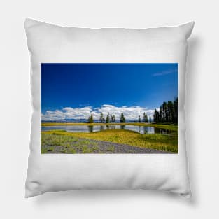 Peaceful Shoreline, Lake Yellowstone Pillow