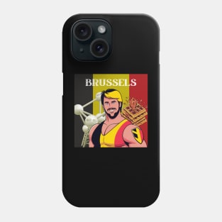 Brussels Wrestler Atomium Belgian Waffles Phone Case