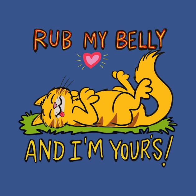 Rub my belly kitty by wolfmanjaq