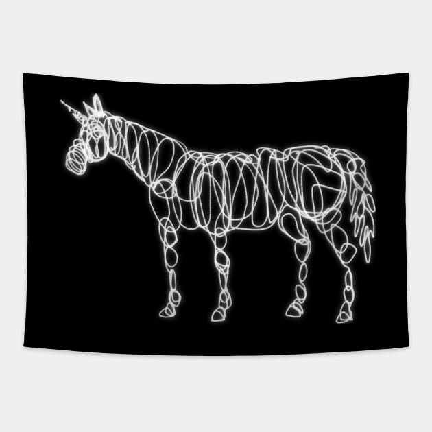 Electric Unicorn Tapestry by Thatssounicorny