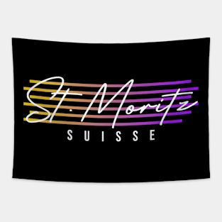 St. Moritz Switzerland Souvenir Gift Tapestry