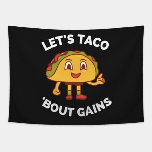 Lets Taco Bout It - Funny Food Pun For Tacos Lovers, Food Lovers Tapestry