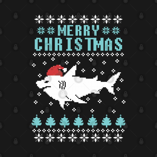 Merry Christmas shark by ArtStopCreative