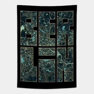 Berlin, Germany City Map Typography - Summer Tapestry