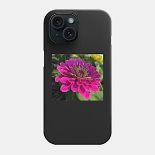 Magenta Zinnia Flower Power Phone Case