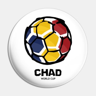 Chad Football Country Flag Pin