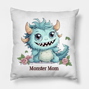 Cute Monster Mom Pillow