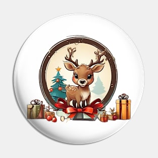 Christmas Reindeer Pin