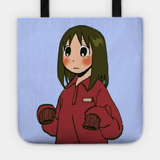 osaka in an oversized red tracksuit / azumanga daioh Tote