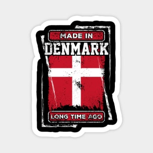 Denmark Flag Born Distressed Novelty Gift Magnet