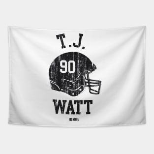 T.J. Watt Pittsburgh Helmet Font Tapestry