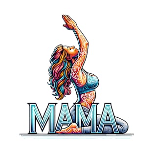 Yoga Mama,Mothers Day, Yoga Mom Birthday T-Shirt