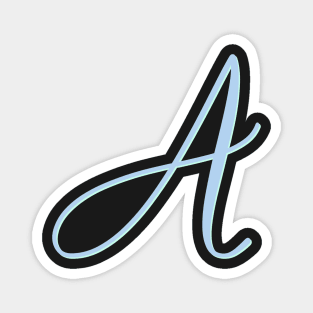 Copy of Letter A Blue Initial Magnet