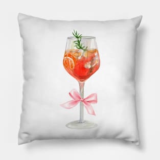 Coquette Aperol Spritz Pillow