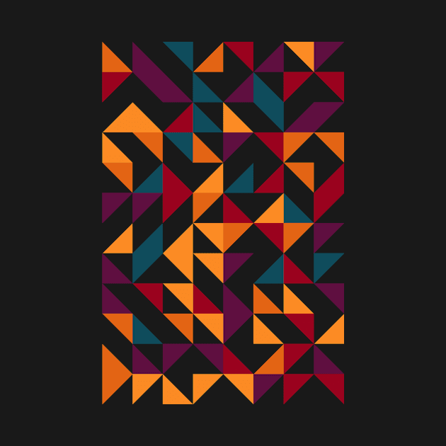 Creative Geometric Colourful Triangle Pattern #41 by Trendy-Now